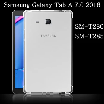 

Funda Samsung Galaxy Tab A 7.0 2016 SM-T280 SM-T285 T280 shockproof transparent soft silicone case flexible bumper back cover