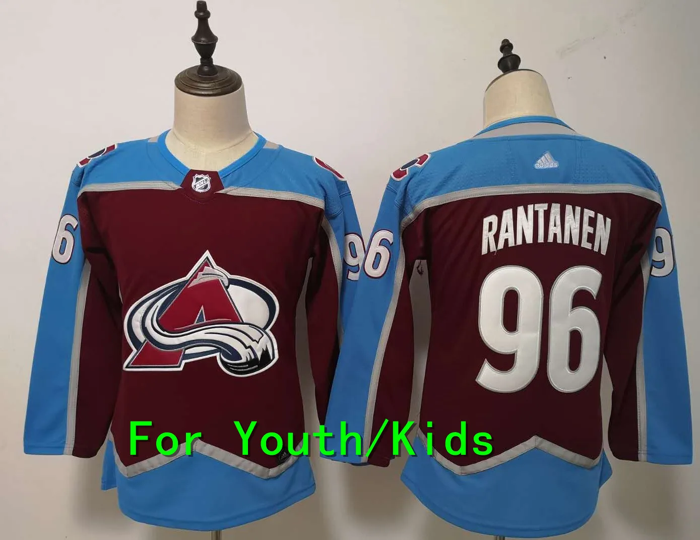 Молодежная вышивка сшитая Colorado#92 Gabriel Landeskog 96 Микко Рантанен 29 Натан Маккиннон Дети Джерси