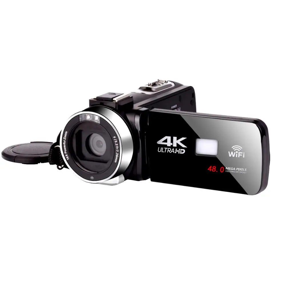Видеокамера KOMERY 4K 48 МП Vlogging для Youbute Handycam Wi Fi ночная съемка сенсорная видеокамера