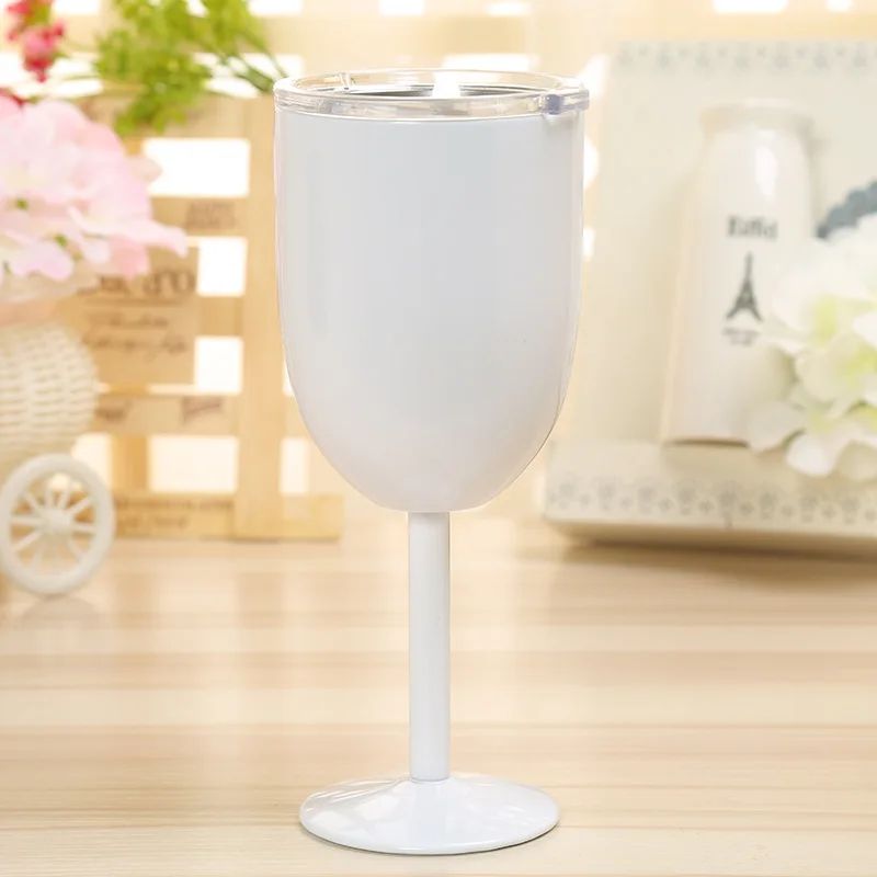 10oz Wine Glasses Double Wall Stainless Steel Goblet With Lid Insulated Bar Cocktail  Glass Champagne Cup Juice Drinks Mug - AliExpress