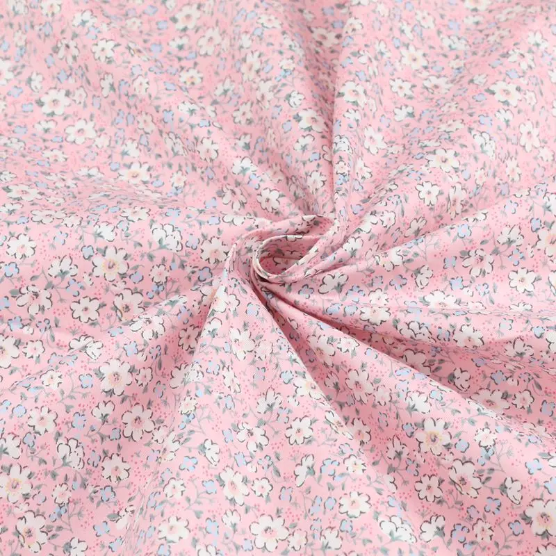 160CM*50CM chic pink flower Cotton Fabric Patchwork baby Quilting bedding Sewing Clothing Doll Needlework DIY Material cloth | Дом и сад