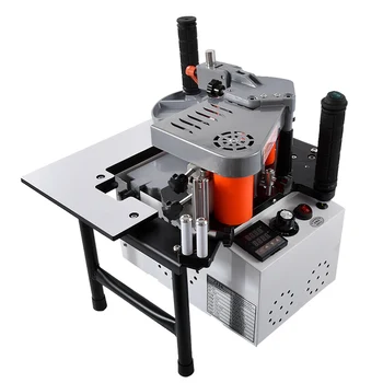 

Edge Banding Machine Portable Wood PVC Two-sided Gluing Edge Bander with Tray & Cut Adjustable Speed 220V 1200W 1000ml