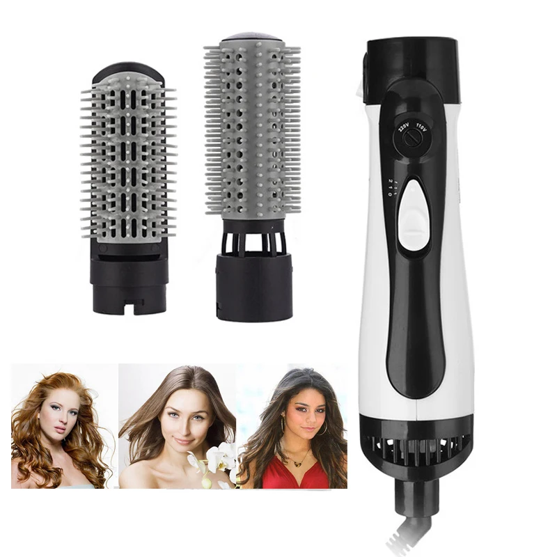 Multifunctional Hair Straightener Comb Hair Dryer Curling Brush With Comb 1200W Round Brush Blow Dryer Rotating Hot Air Brush 6