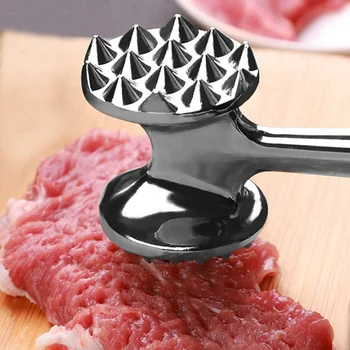 

Stainless Steel Double-Sided Meat Hammer Steak Hammer Loose Meat Tool Kitchen Meat Tool5.