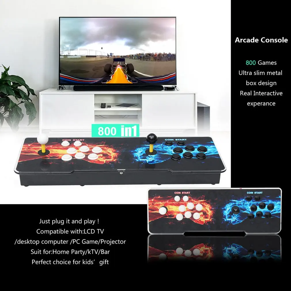 800 в 1 ТВ для Jamma аркадная игровая консоль Комплект двойной джойстик HDMI VGA интерфейс домашняя детская игровая консоль Великобритания/США/Австралия штекер