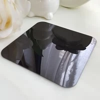 Креативные DIY 3d анютины глазки большой цветок настенные наклейки акриловое декоративное зеркало наклейка для гостиной спальни Декор Настенная роспись R066 - Цвет: Black