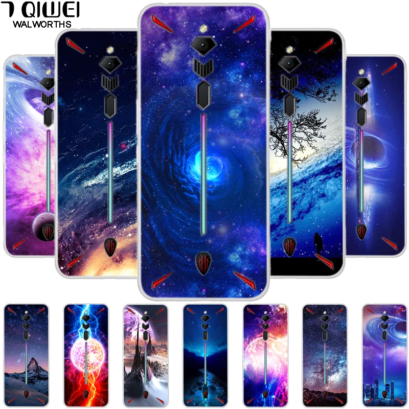 

For ZTE Nubia Red Magic 3 Case Magic3 Soft Silicone Back Cover Phone cases For ZTE Nubia Red Magic 3s Cover 6.65'' NX629J TPU