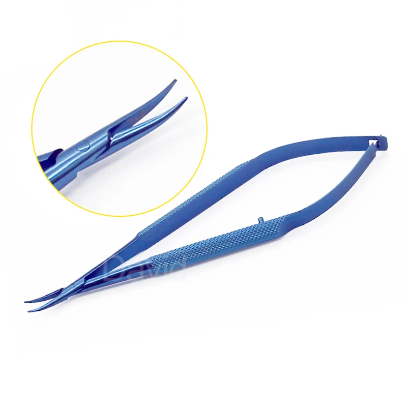 Surgical Instruments 12.5CM Titanium Alloy Micro Needle Holder Needle Holder Surgical Instrument Fine Surgery Tool straight elbow