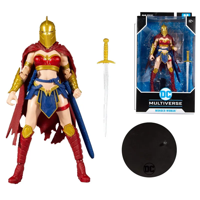 Последняя модель экшн-фигурки из ПВХ 2021 McFarlane DCMultiverse Last Knight On Earth Wonder Woman с шлемом of