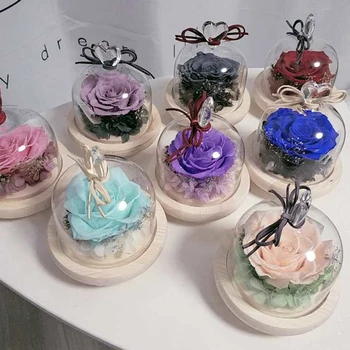 

Mother Day Present The Beauty And Beast Rose Valentine's Day Gifts Eternal Rose In Glass Dome Christmas Day Gift Birthday Gift