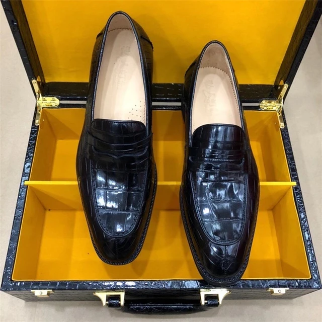 louis vuitton crocodile shoes