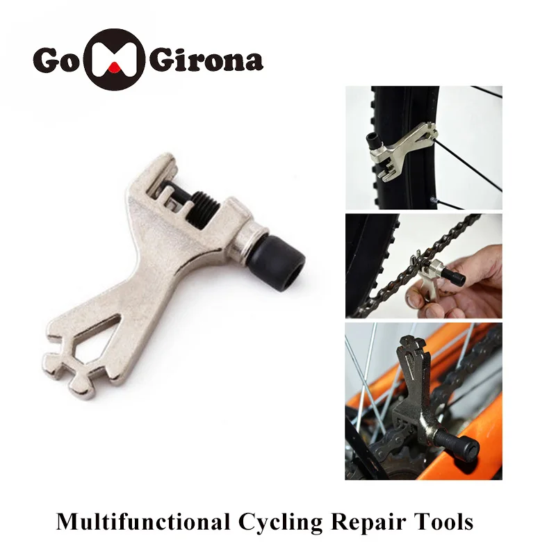 GOMGIRONA Portable Bike Tools Bicycle Cycling Steel Chain Breaker Repair Tool Cutter Removal Spoke Wrench MTB | Спорт и развлечения