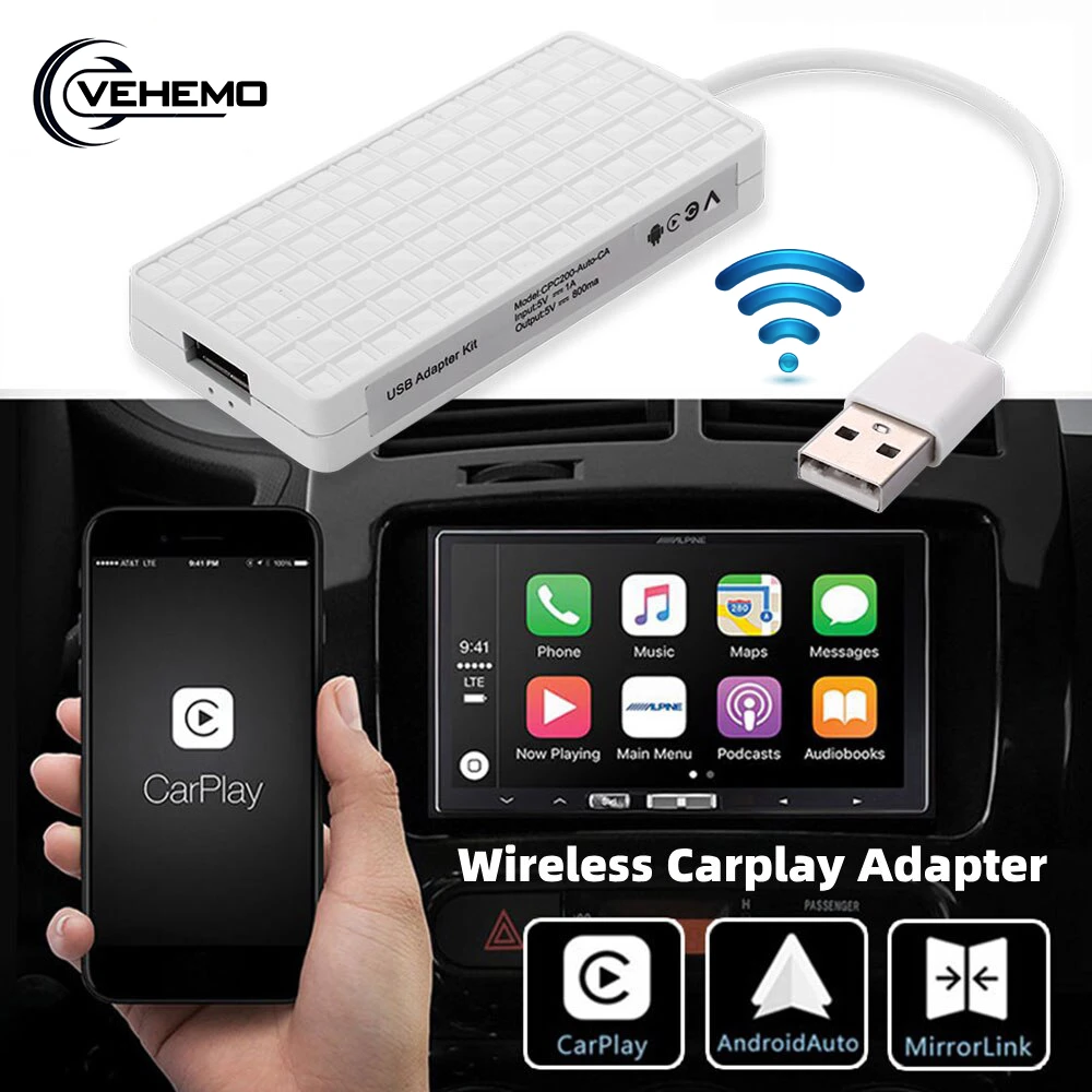 Беспроводная Автомобильная связь Apple CarPlay Dongle для Android Авто навигация плеер мини