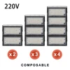50W 100W LED Floodlight 110V 220V Waterproof Ip65 White/Warm White Lights Ultra Bright Led Outdoor Spotlight for Warehouse 2