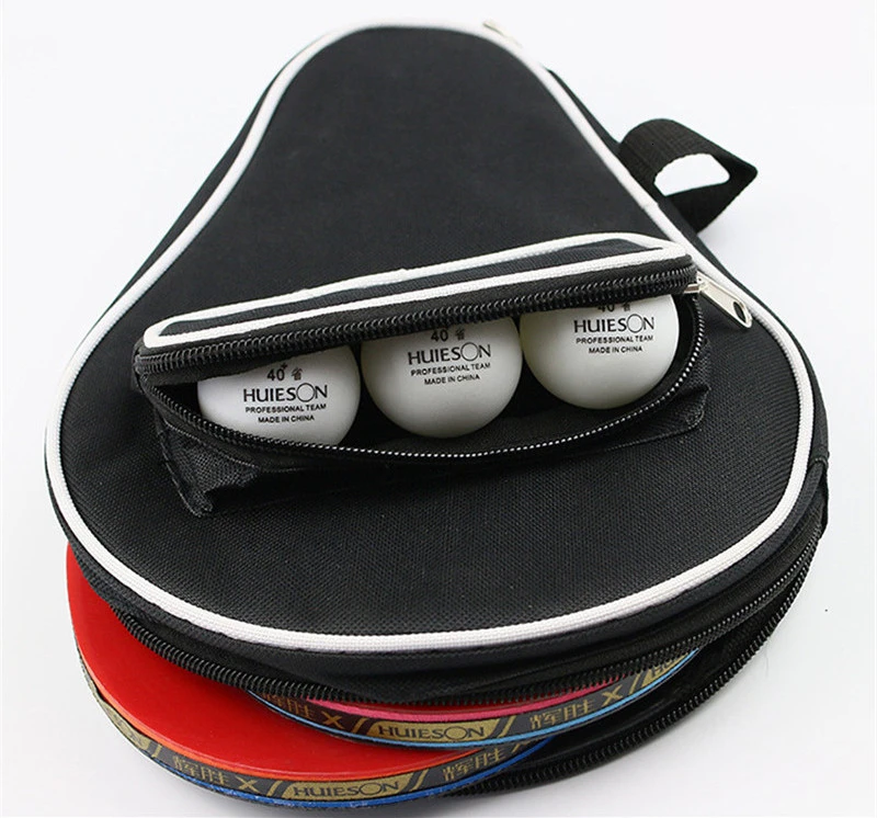 Huieson Super Size Gourd Shape Table Tennis Racket Container Bag for 2 Rackets and 3 Balls Big Capacity Table Tennis Case (6)