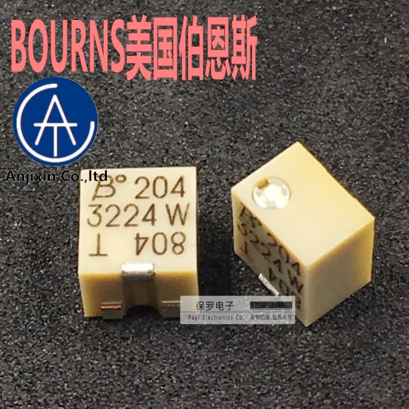 

10 шт. 100% оригинальная новая действительный ассортимент товаров BOURNS 3224W-1-204E 200K мульти-поворота Высокая точное Регулируемое сопротивление потенциометр