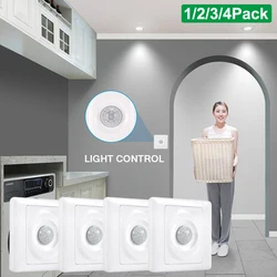 Sensing 3-5M Distance PIR Motion Sensor Switch Neutral Wire Required Wall Switch Activated Automatic Infrared Sensor for Home