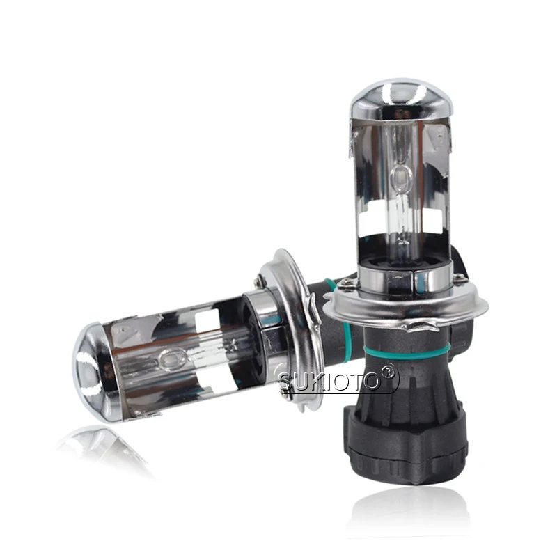 SUKIOTO AC 12V 35W 55W H4 HiLo HID Xenon Light Bulb 3000K-10000K Replacement For Car Headlight Kit H4 Bixenon Auto Headlamp (4)