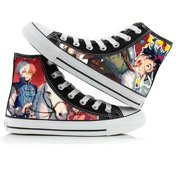 

My Hero Academia Cosplay Shoes High-top Canvas shoes Midoriya Izuku Bakugou Katsuki Fashion Casual Anime peripheral