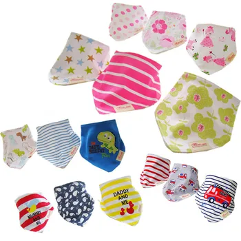 

9pcs/Lot Cotton Baby Clothing Girls Baby Bibs Towel Bandanas Chiscarf Ldren Cravat Infant Towel