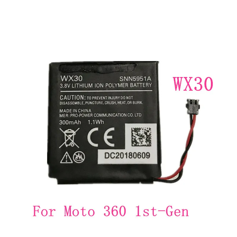 

320mAh Battery WX30 replacement For Motorola Moto 360 1st-Gen 2014 Smart Watch Batteries