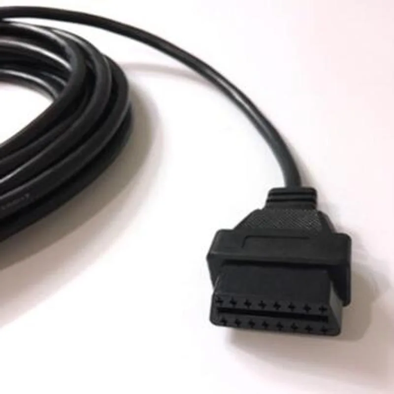 5 м OBD 16Pin OBD2 OBDII 16 контактный Удлинительный кабель типа L Мужской и Женский Диагностический удлинитель адаптер автомобильный инструмент сканирования ELM327