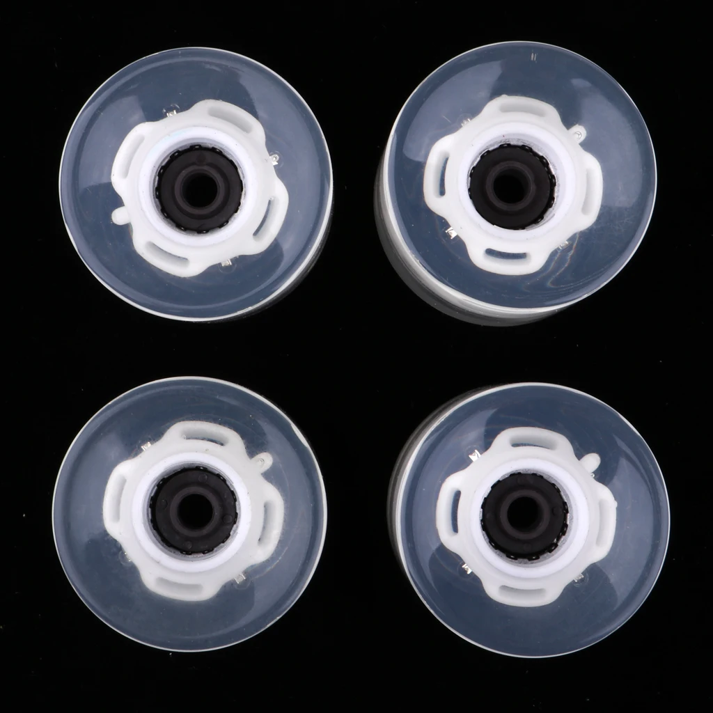 4pcs 60mm Light Up Flash Skateboard Longboard Wheels 78A with Bearing Core Glow at Night 5 color Skate Board Accessories