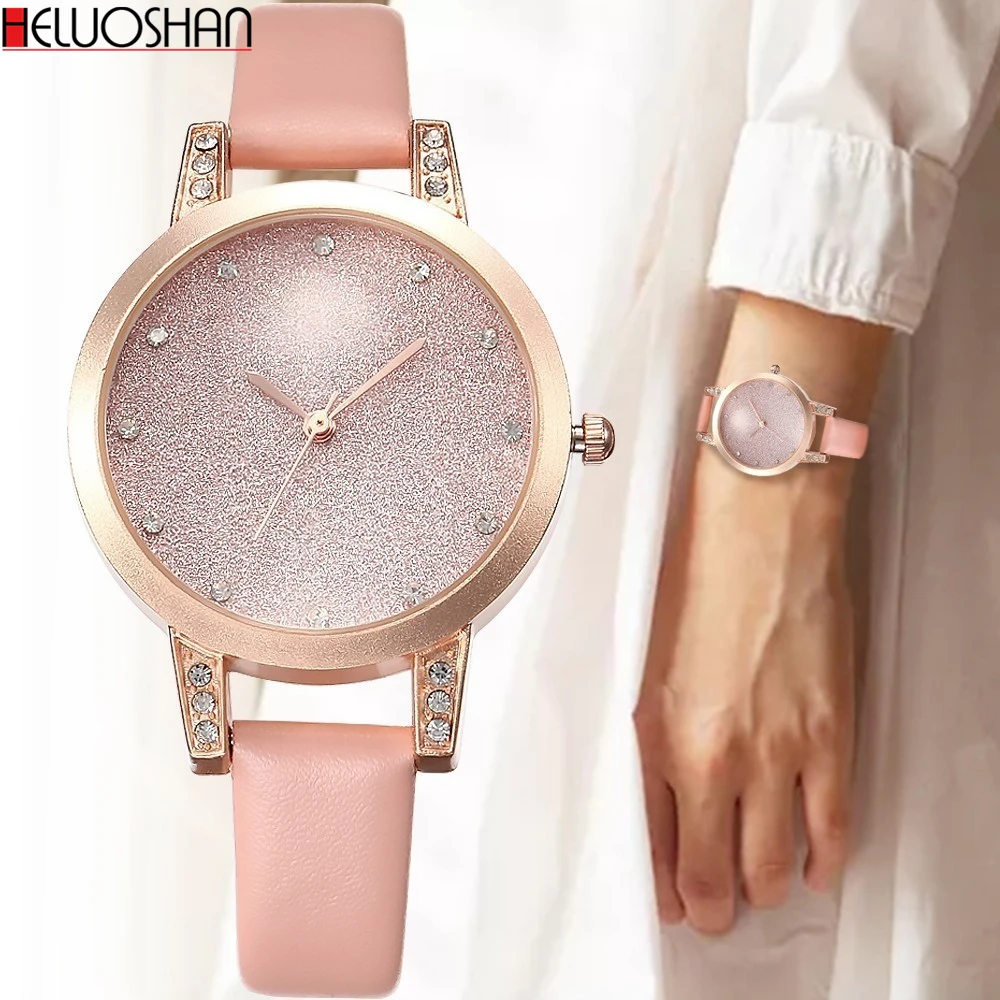 

Luxury Brand Ladies Leather Wristwatch Fashion Cool Clock Relogio Sports Watch Women For Droshipping Reloj Mujer Quartz Watches