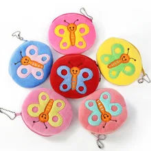 Горячая Распродажа Kawaii мультфильм насекомое/Бабочка Детский плюшевый Кошелек для монет кошелек на молнии кошелек для девочек подарок