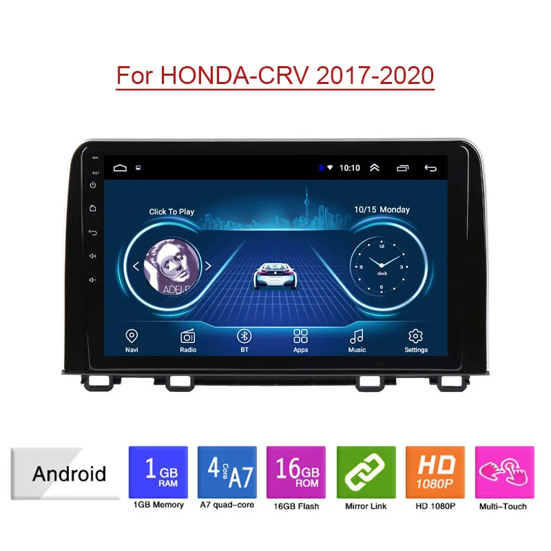Автомобильный стерео-радиоприемник для Honda CR-V 2017-2020 с 9 дюймовой системой android