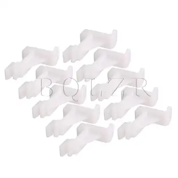 

BQLZR 10x Plastic 3.16CM Freezer Shelf Support Clip Brackets for Refrigerator