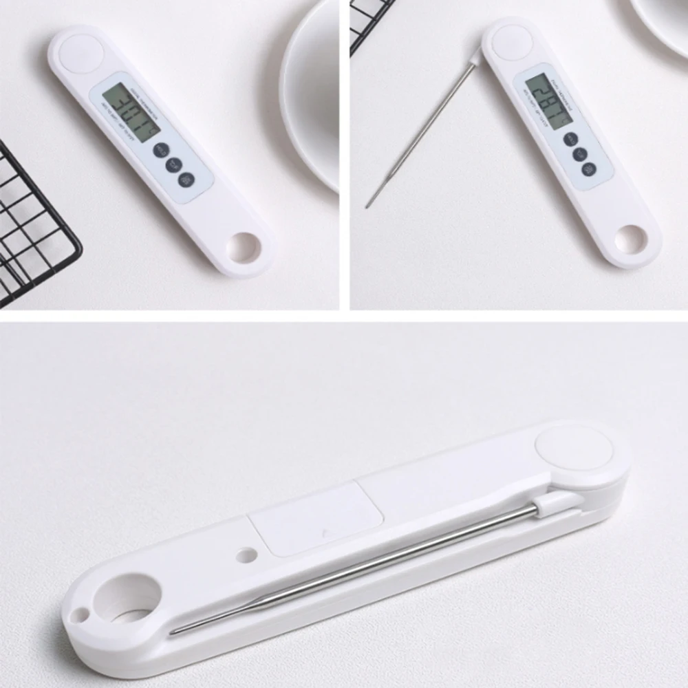 

Digital High-Precision Folding Probe Type Food Thermomete Probe Cooking Food Meat Oven Milk Water Oil Temperature Sensor