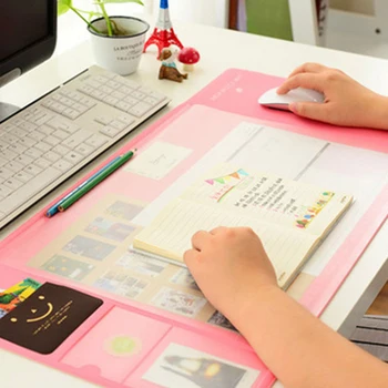 

VONETS Multifunctional Anti-slip Waterproof Large XL Size Huge Big Desk Mouse Table Pad Mat Mousepad for Home School Office Pink
