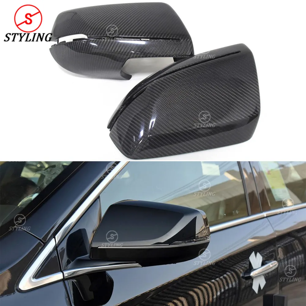 

XTS Carbon Fiber Mirror Cover For Cadillac XTS Sedan Side RearView Mirror Cover Replacement Style 2014 2015 2016 2017 2018 2019