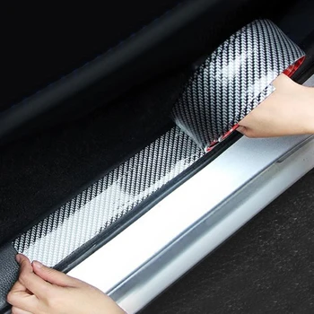 

Car Stickers 5D Carbon Fiber Rubber Styling Door Sill Protector Goods For Kia Rio K2 3 Ceed Sportage Sorento Cerato Armrest Soul