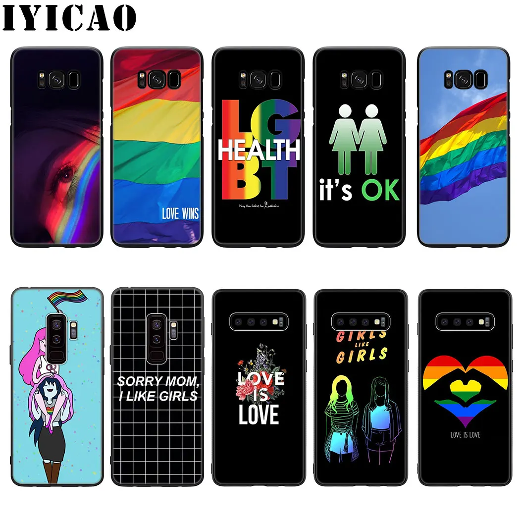 Lesbian LGBT Rainbow Pride Silicone Soft Phone Case for Samsung Galaxy S20 S10 S9 S8 Plus Lite Ultra S6 S7 Edge S10e Cover |