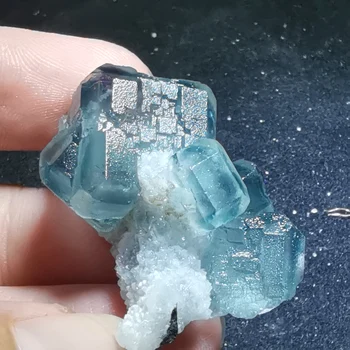 

18.8g.Natural green blue fluorite, crystal mineral crystal specimen