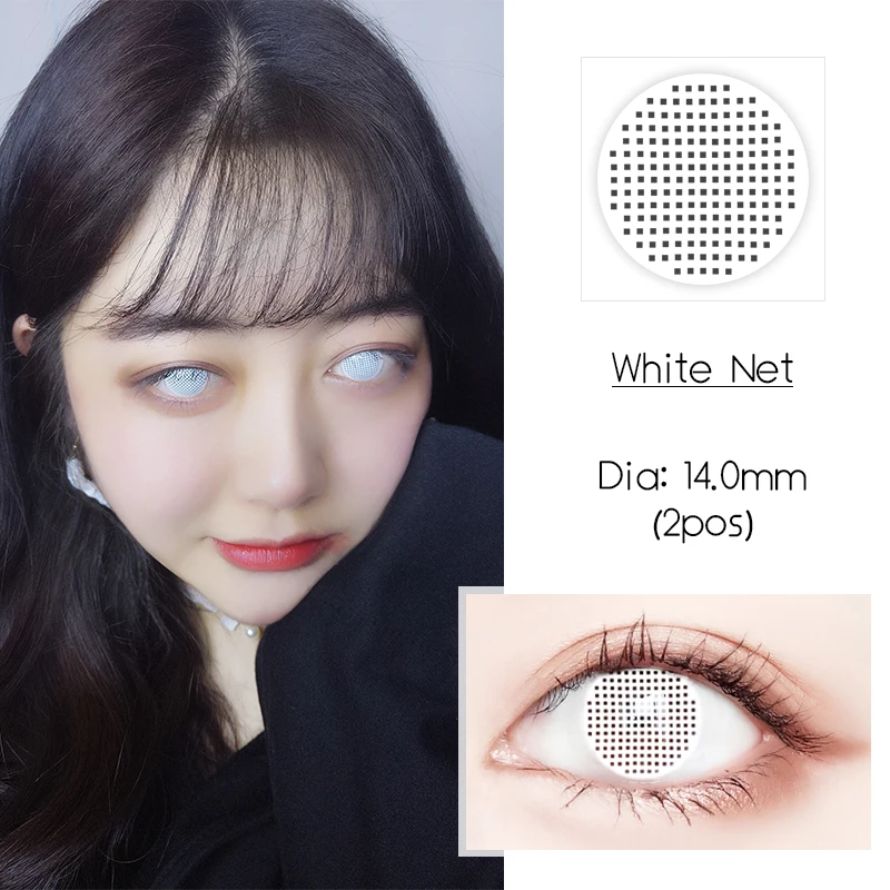 OVOLOOK 1 пара (2 шт.) 10 тон Косплэй контактные линзы Цвет ed для глаз Хэллоуин Макияж