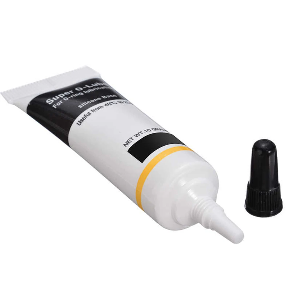 Silicone Grease Lubricant Silicone Grease Waterproof Food Grade Silicone Lubricant Grease for O Rings Ring Faucet Plumbers 10g NIN668