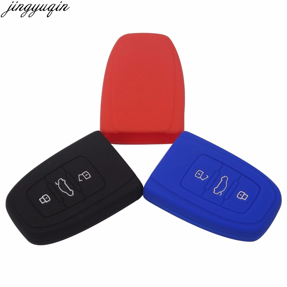 jingyuqin Remote Silicone 3B Key Cover Case Protect For Audi B6 B7 B8 A4 A5 A6 A7 A8 Q5 Q7 R8 TT S5 S6 S7 S8 SQ5 RS5 Smart | Автомобили и