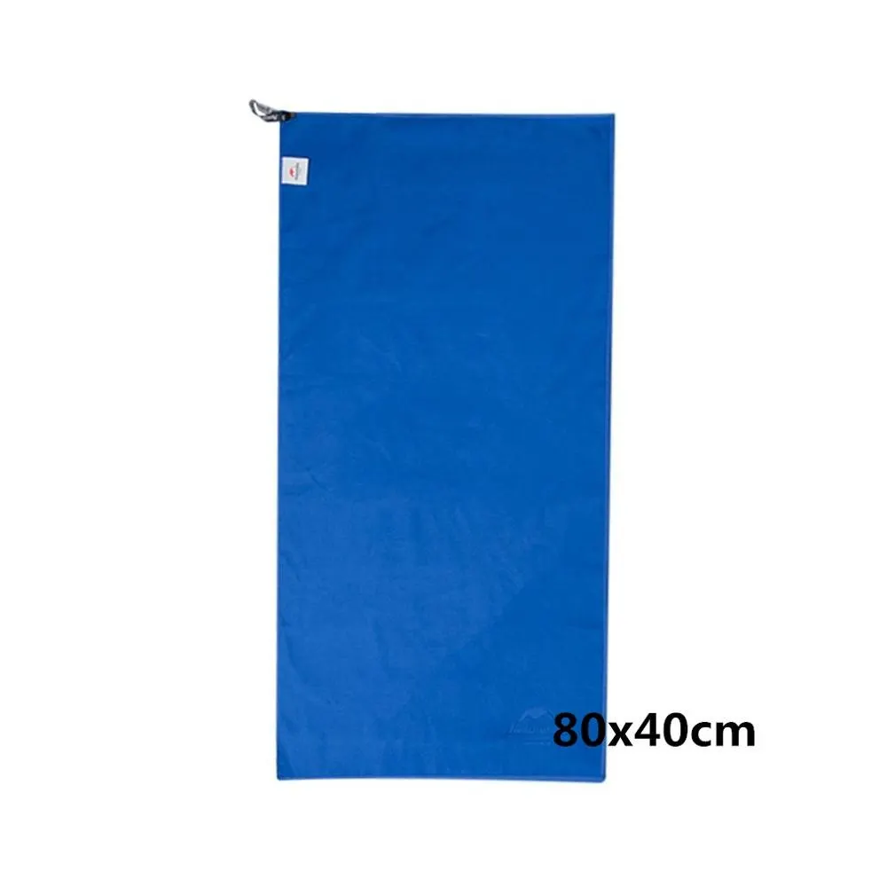 blue 80x40cm Naturehike дикое наружное быстросохнущее дорожное полотенце многоцелевое быстросохнущее впитывающее полотенце из микрофибры для кемпинга йоги пляжа спорта - Цвет: blue 80x40cm