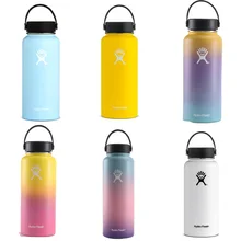 Горячее предложение! 32 унции гидро фляжка вакуумная Изолированная фляжка из нержавеющей стали бутылка для воды с широким горлом Спортивная вакуумная Изолированная Крышка Кружка на открытом воздухе