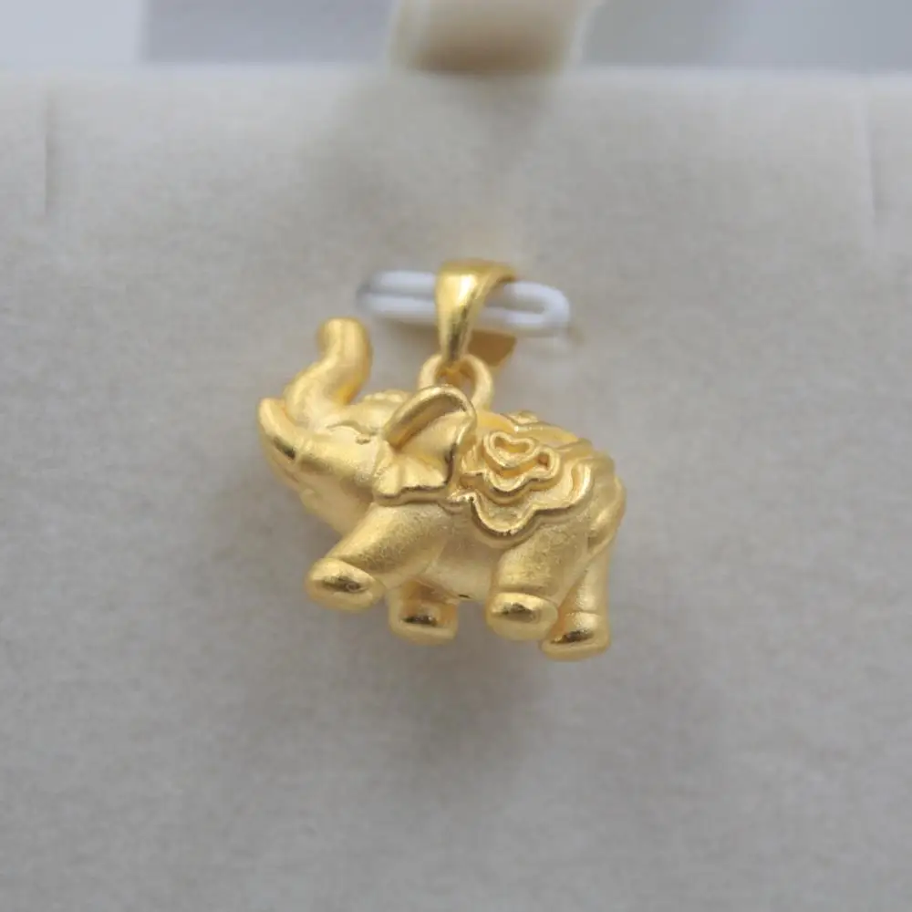 Solid 24K Yellow Gold Pendant 3D Craft 