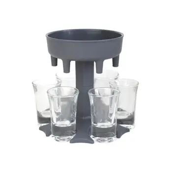 

6 Ways Shot Glass Dispenser | Glasses Hanging Holder Stand Rack | Carrier Caddy Liquor Dispenser Gifts Drinking Games