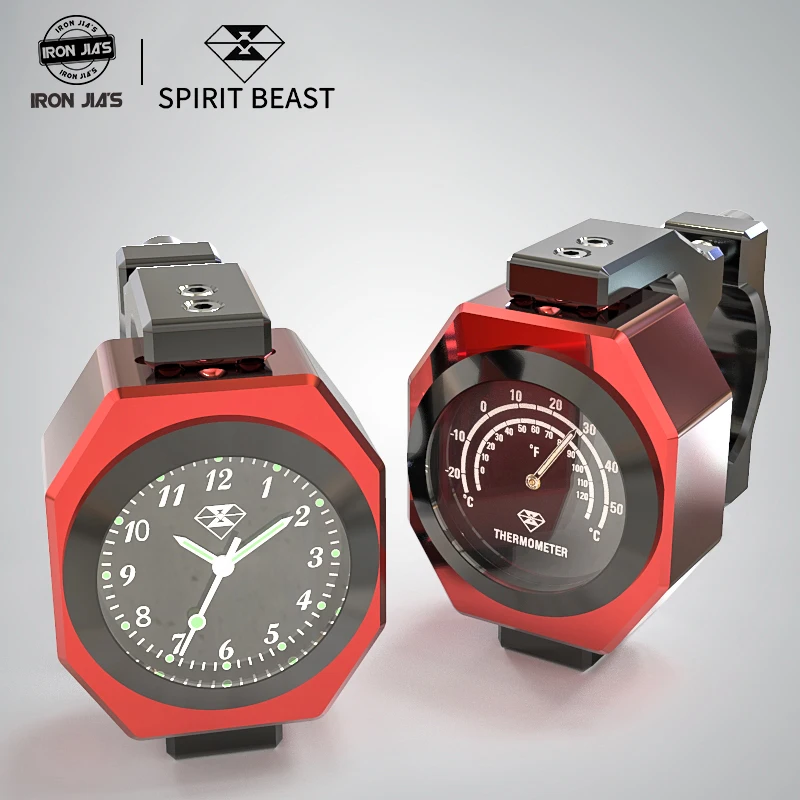 

Motorcycle Accessories Thermometer Motocross Essories Modified Luminous Electronic Clock And Thermometer Combo Creative Tools