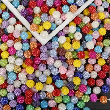 

10mm 50pcs Acrylic Beads Bayberry Beads DIY Handmade Material Hair Accessories Headwear Accessories