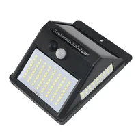 Lampe solaire murale à 3 faces avec capteur de mouvement PIR, 100 LED, contrôle par la lumière du soleil, pour cour, chemin, jardin, maison 2