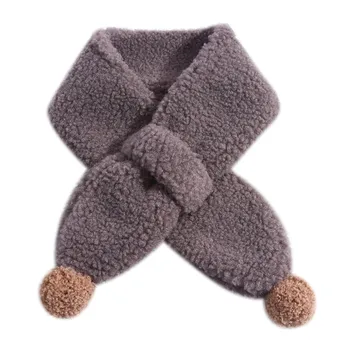 

Hot New Loving Children\\\\\\'s Scarves Autumn Winter Fashion Casual All-match Concise Solid Color Lambskin Warm Scarf
