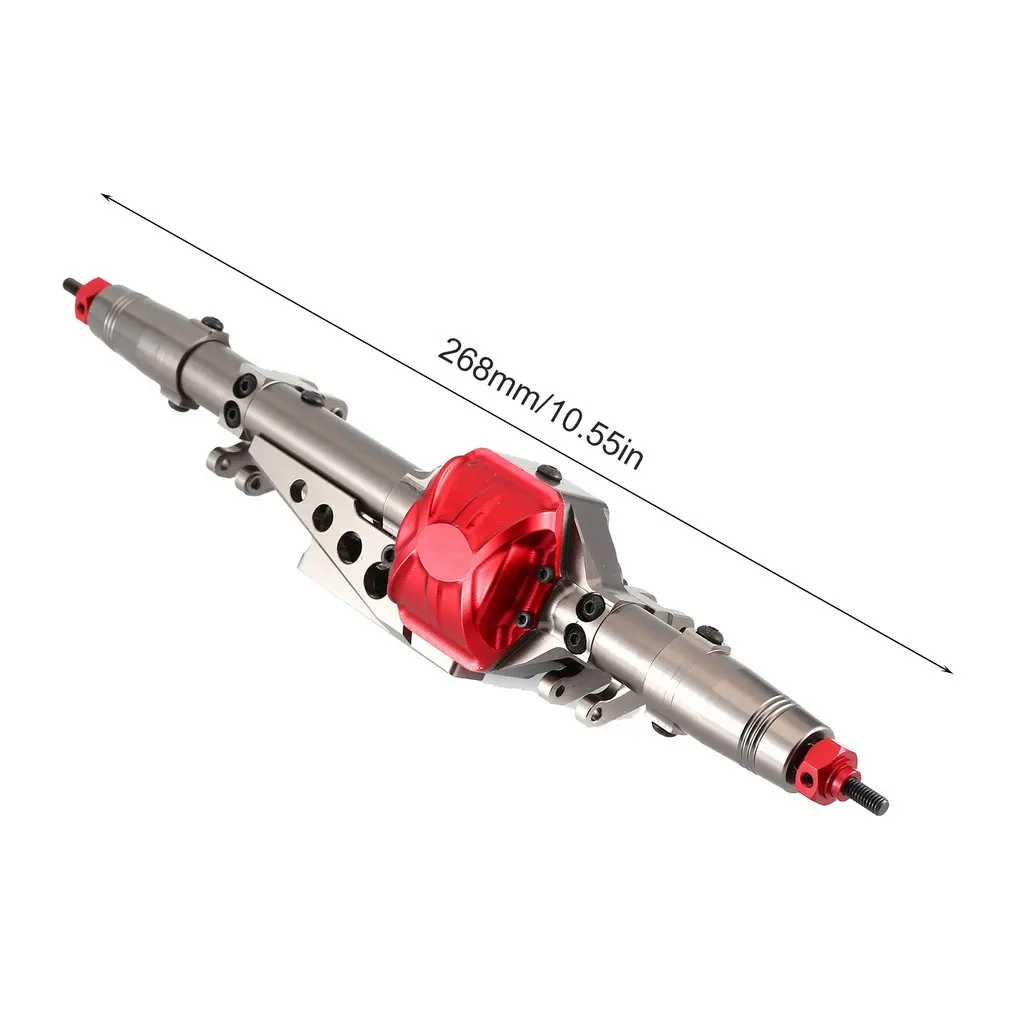 1/10 RC для автомобилей из алюминиевого сплава передняя ось Рейфа CNC обработанный для 1:10 Rc Гусеничный Рейф осевой грузовик RC часть и аксессуар