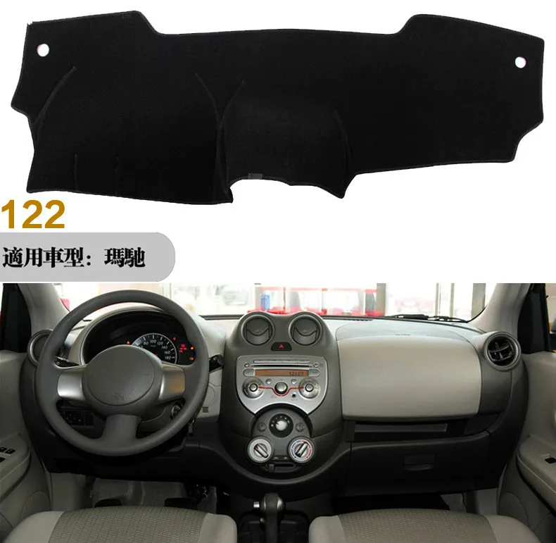 For Nissan MARCH Micra K13 2010-2016 Right and Left Hand Drive Car Dashboard Covers Mat Shade Cushion Pad Carpets Accessories